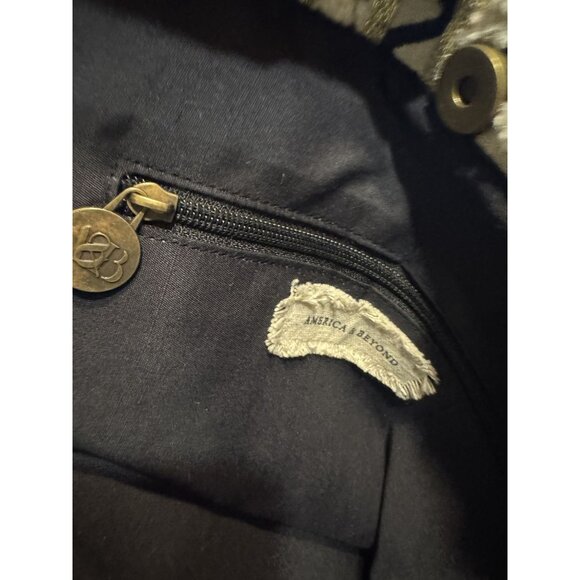 America & Beyond Beaded Leopard Tote Bag With Tribal Flair - Picture 8 of 10